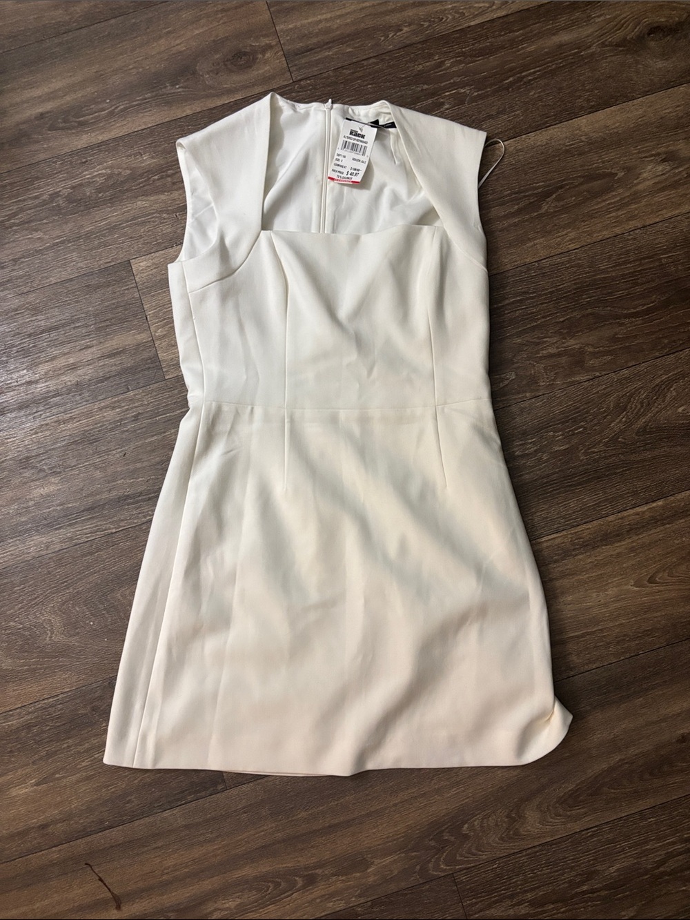 French Connection White Sleeveless Mini Dress